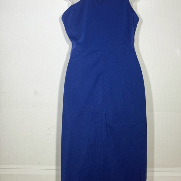 NWT Grace Karin Size M Colbolt Blue Linder Stretchy Midi Dress - Picture 2 of 15
